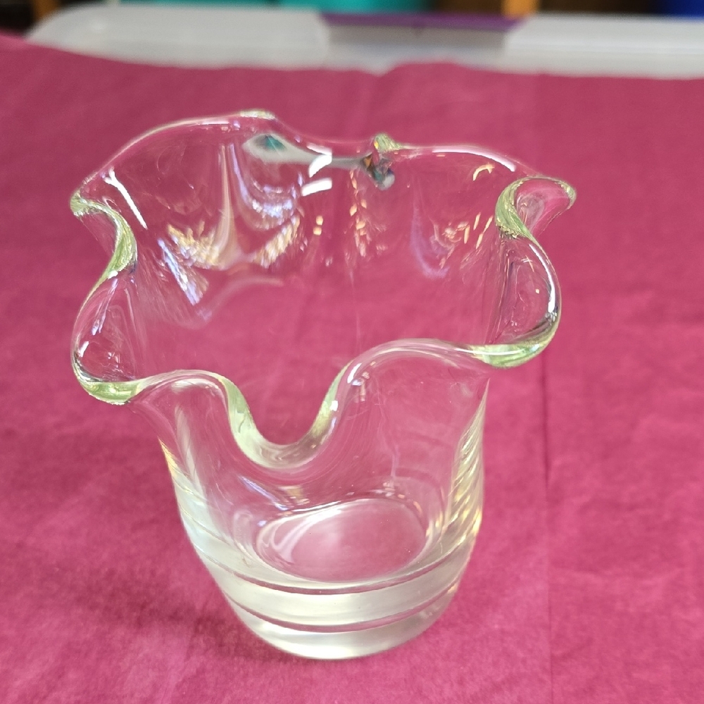 Vintage Swung Handkerchief Votive/Vase